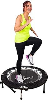 MaXimus HIIT Bounce PRO | Exercise Trampoline For Adults with Handle Bar | Folding Rebounder with Flat or Incline For Awesome Cardio Strength & Tone | Includes DVDs for Fitness, Runners & Weight Loss