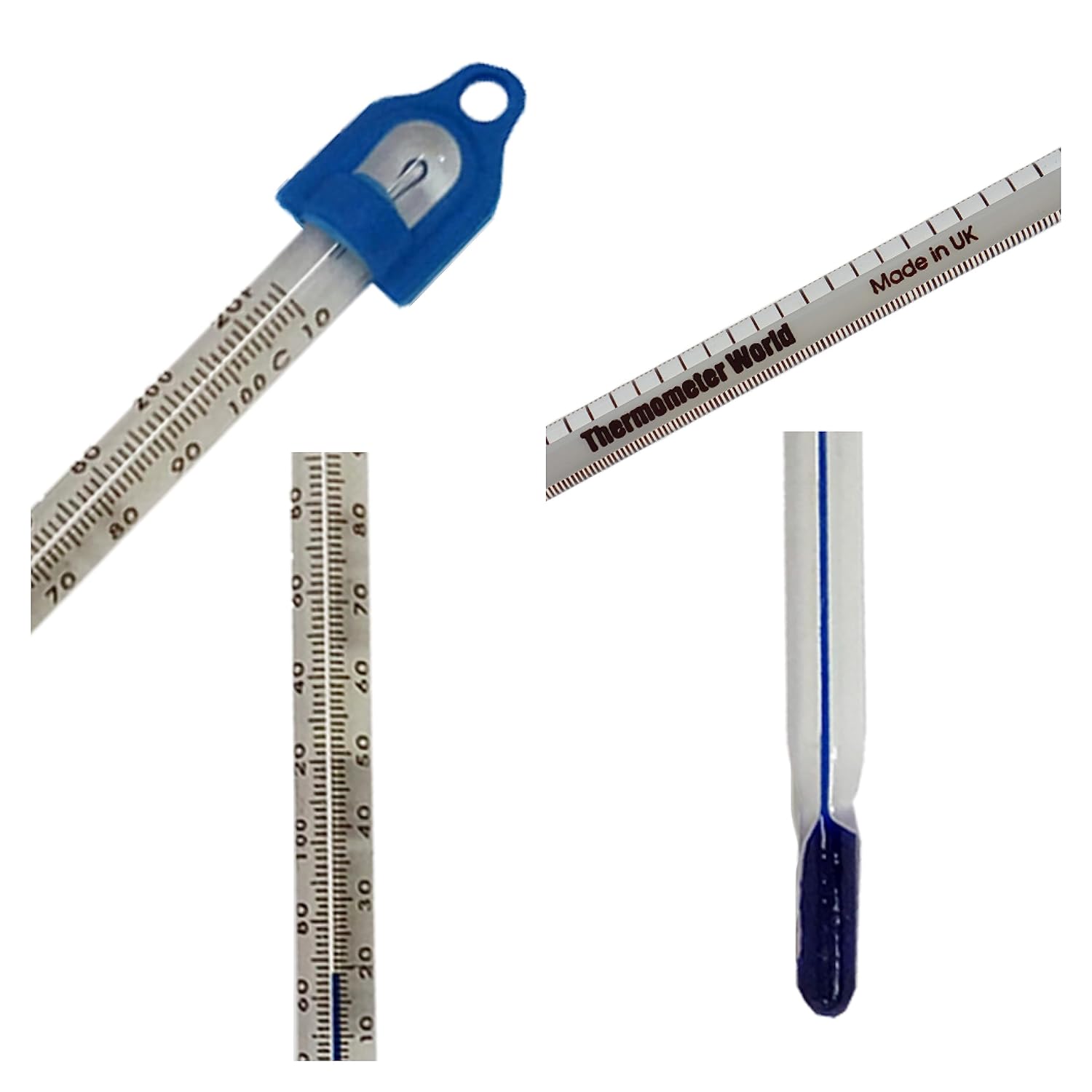 Glass Thermometer -10 to +110 155 mm Water Temperature Thermometer Lab & Scientific Products For Measuring Water Liquid Home Brew Wine and Beer Or For Laboratory Lab Scientific Use Made In UK-1