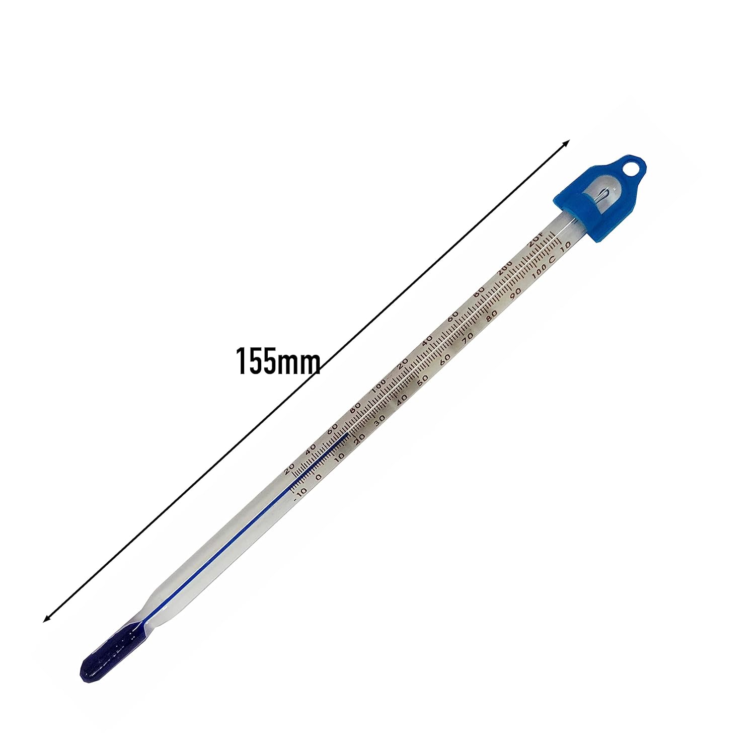 Glass Thermometer -10 to +110 155 mm Water Temperature Thermometer Lab & Scientific Products For Measuring Water Liquid Home Brew Wine and Beer Or For Laboratory Lab Scientific Use Made In UK-2