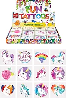 Henbrandt Assorted Mini Unicorn Tattoos - Pack of 12