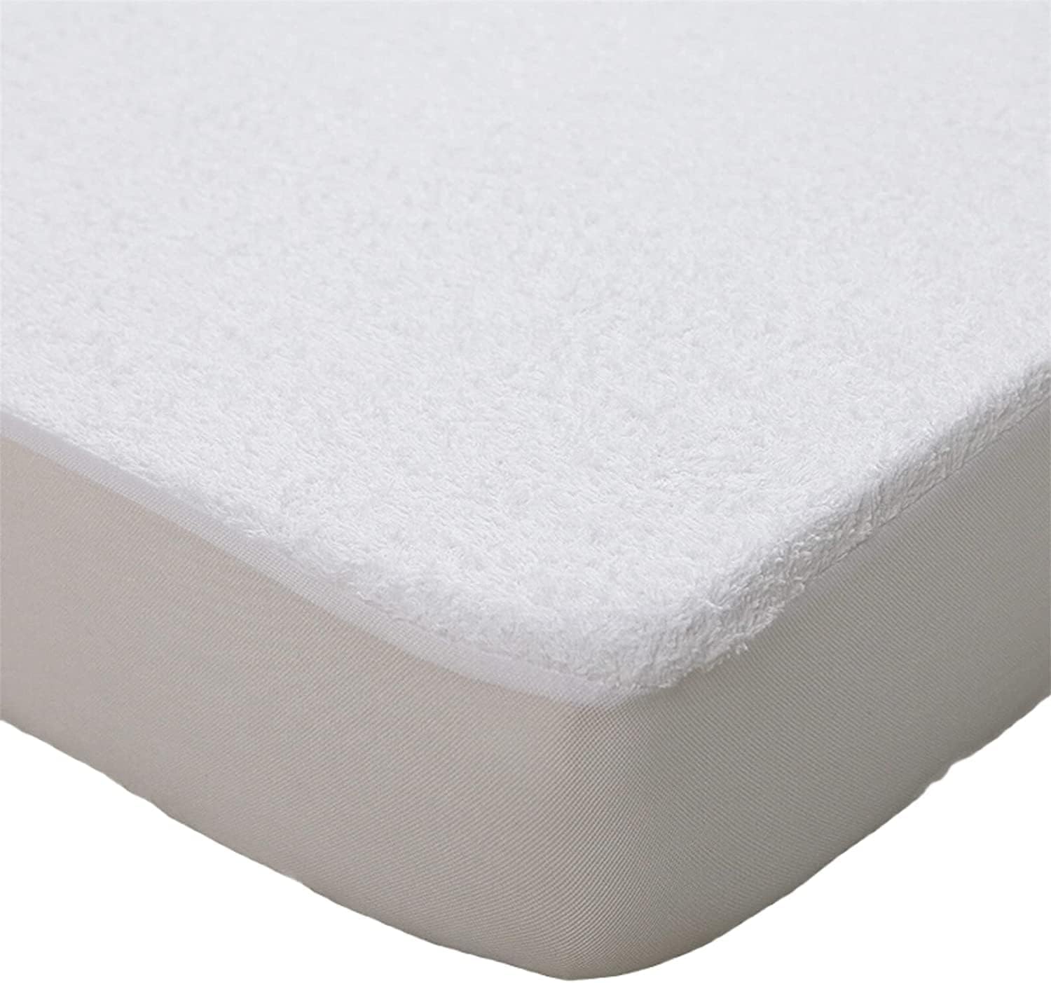 Queens Land Home Extra Deep Waterproof Terry Towel Mattress Protector Fitted Sheet Bed Cover (Pillow Pair)-0