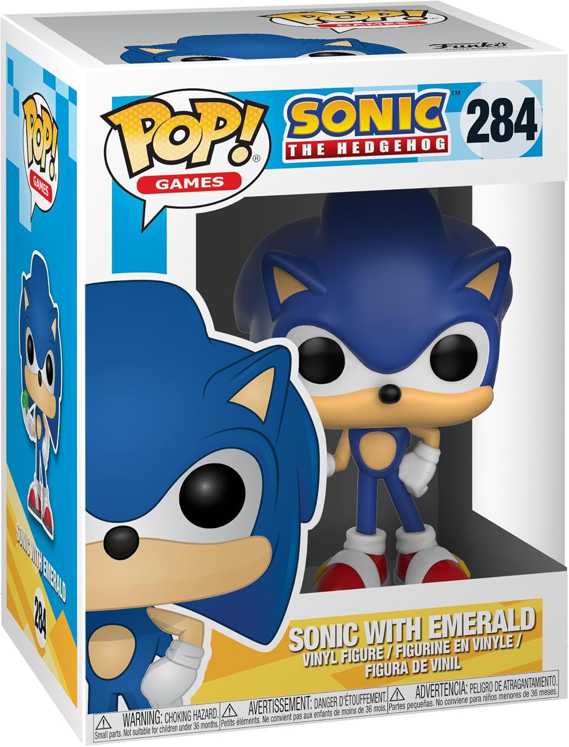 Funko POP! Games Sonic the Hedgehog Sonic With Emerald - Sonic the Hedgehog - Collectable Vinyl Figure - Gift Idea - Official Merchandise - Toys for Kids & Adults - Video Games Fans-0