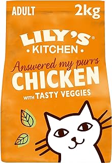 Lily's Kitchen Made with Natural Ingredients Adult Dry Cat Food Bag Chicken with Veggies Grain-Free Recipe 2kg