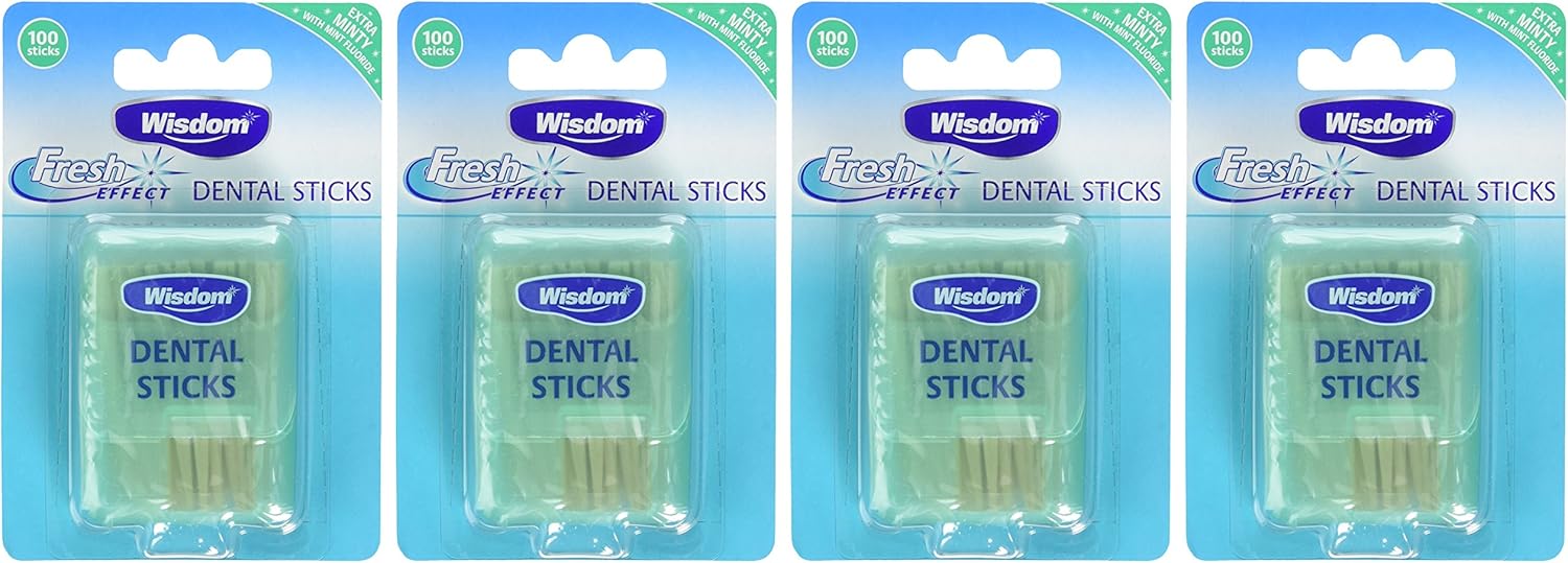 Wisdom Fresh Effect Dental Wood-Count, Pack of 4, 400-Count-3