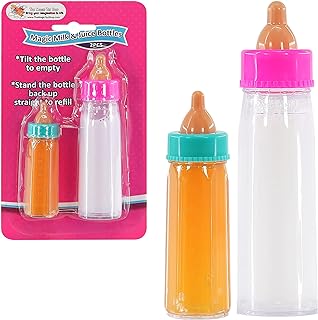 Bibi Doll - Set of 2 Baby Dolls Magic Milk Bottle New Born Doll Feeding Set Accessories Girls Toy