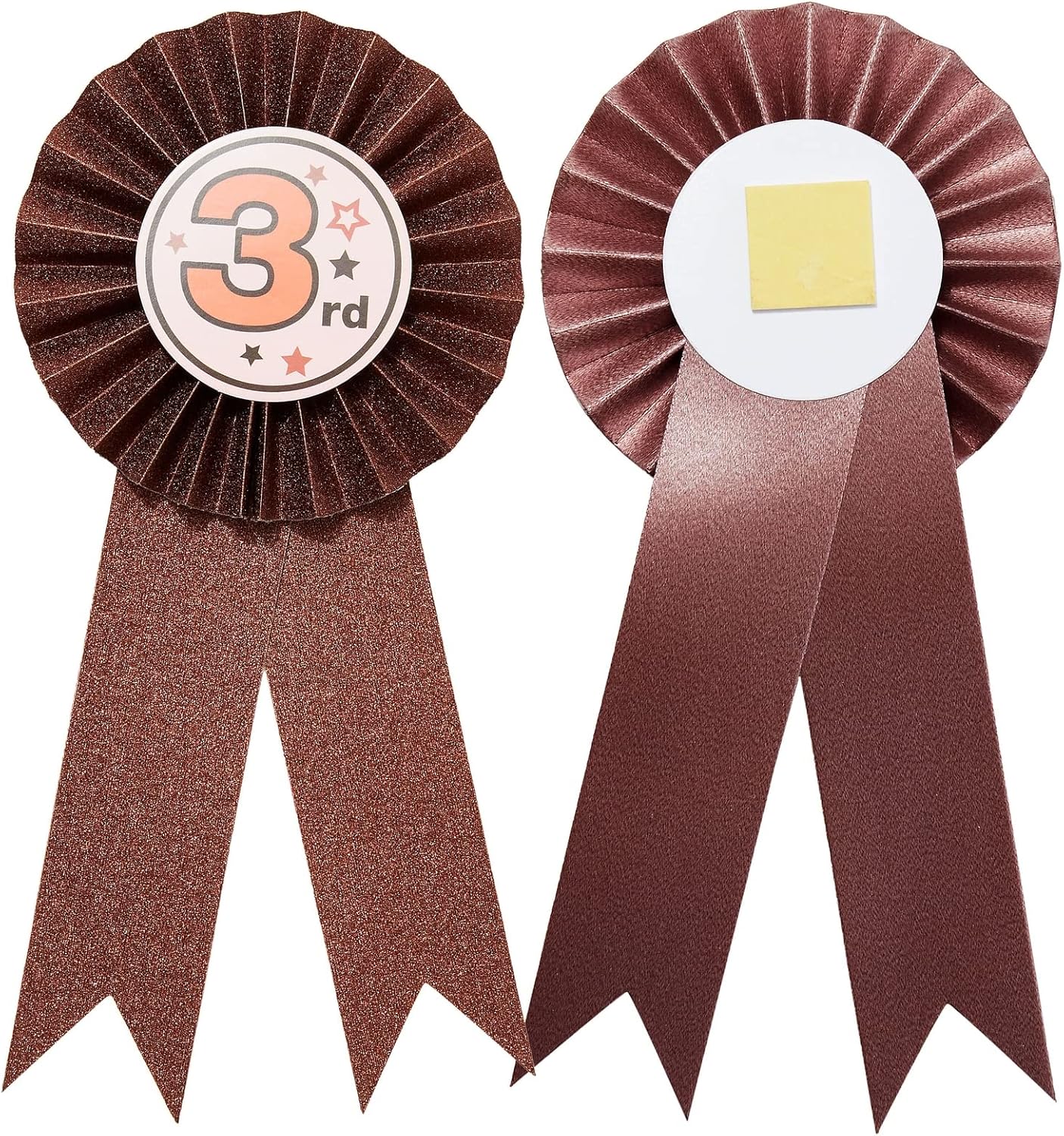 Juvale 24-Pack Award Ribbons, 1st, 2nd, and 3rd Place Recognition Awards, Rosette Victory Ribbons for Sports Event, Spelling Bees, School Science Fairs, Talent Shows Contest (Gold, Silver, Bronze)-4