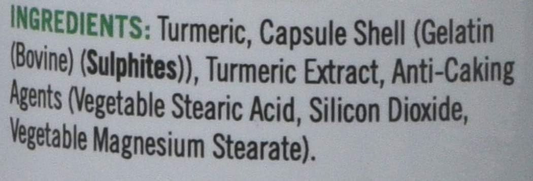 Nature's Bounty Turmeric 500 mg Capsules - Pack of 60 Capsules, Two-a-day - 450mg of Turmeric Root - Contains Curcumin - Gluten Free-5