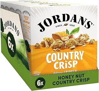 Jordans Country Crisp Honey & Nut | Breakfast Cereal | Vegetarian | 6 PACKS of 500g