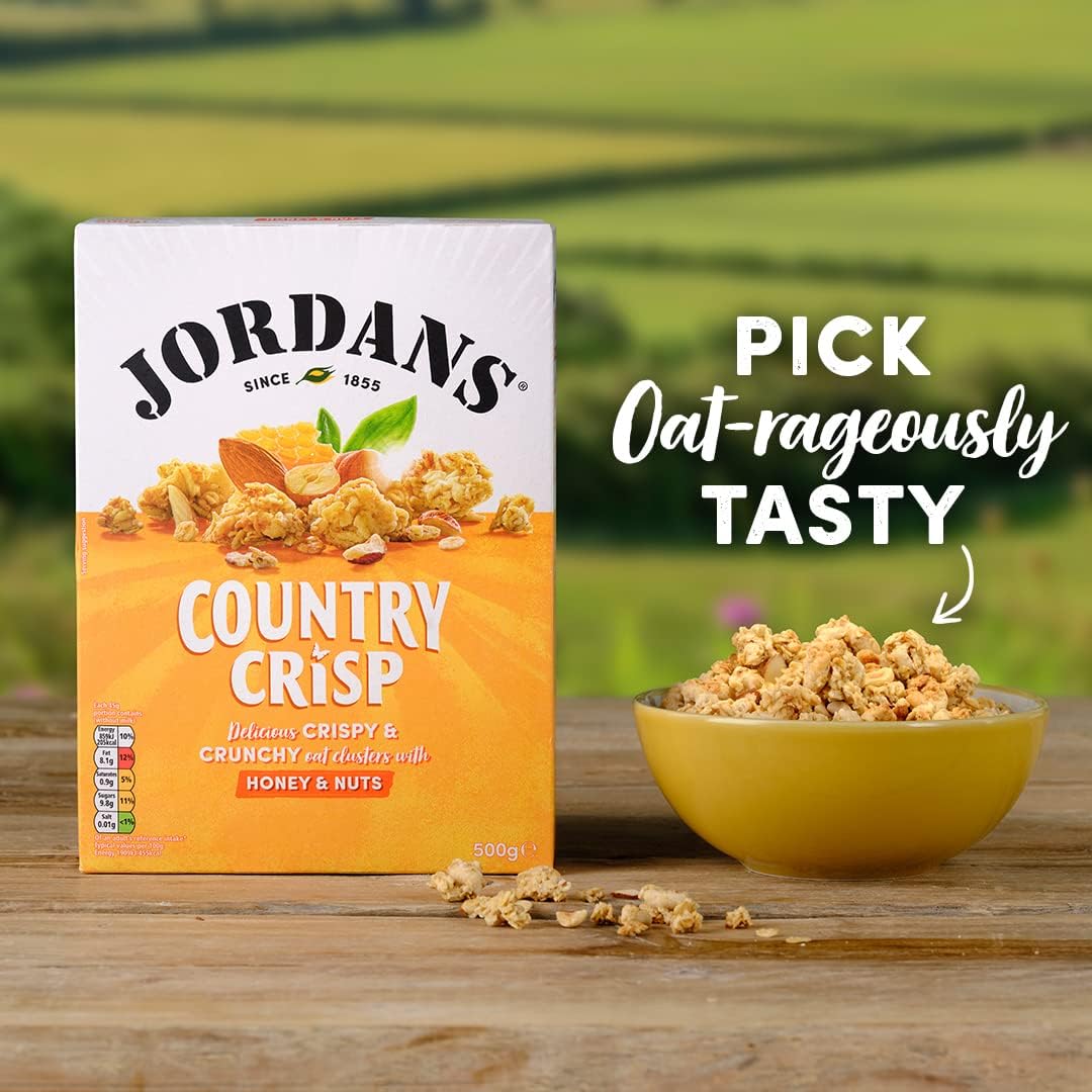 Jordans Country Crisp Honey & Nut | Breakfast Cereal | Vegetarian | 6 PACKS of 500g-6