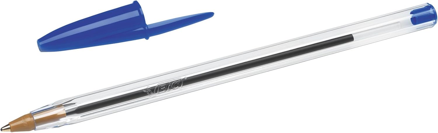 BIC Cristal Original Ball Point Pen - Pack of 50 Pens - Medium Point (1.0 mm) - Blue Ink-1