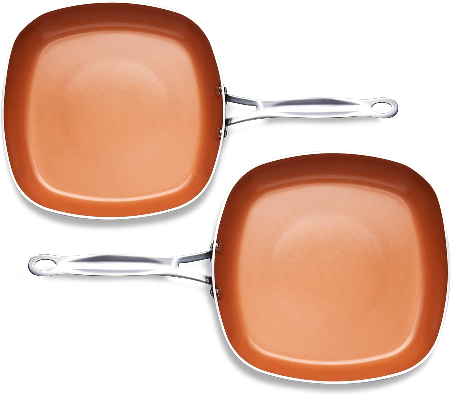 GOTHAM STEEL Tri-Ceramal 10.25" Square Shallow Pan-5