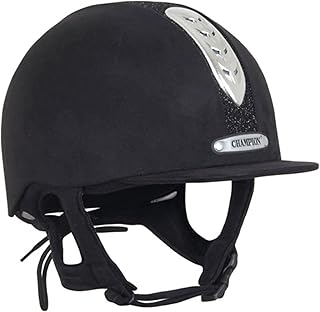 Champion Kids' X-Air Dazzle Plus Riding Helmet, Grey/Black/White, 56cm