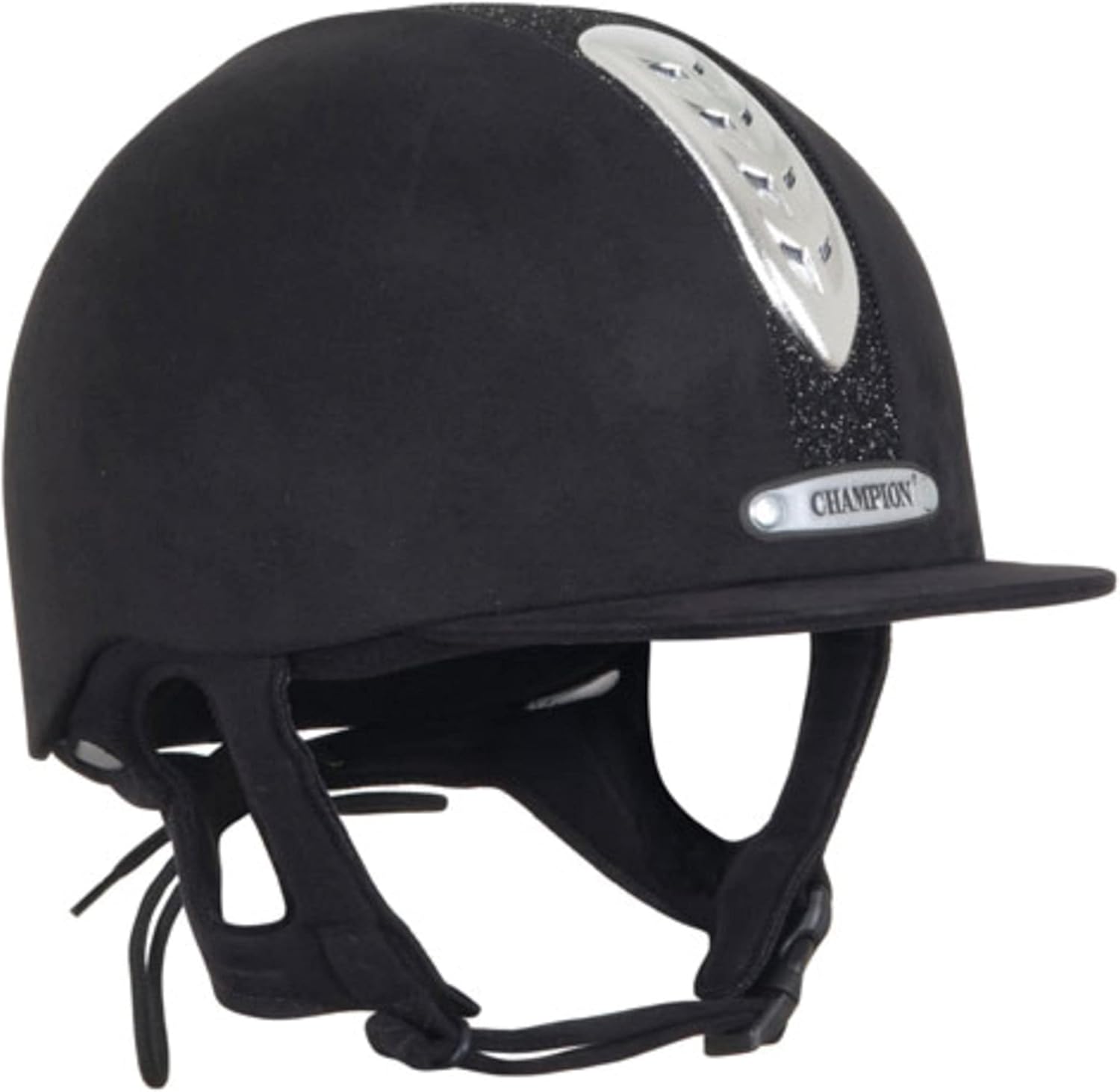 Champion Kids' X-Air Dazzle Plus Riding Helmet, Grey/Black/White, 56cm-0