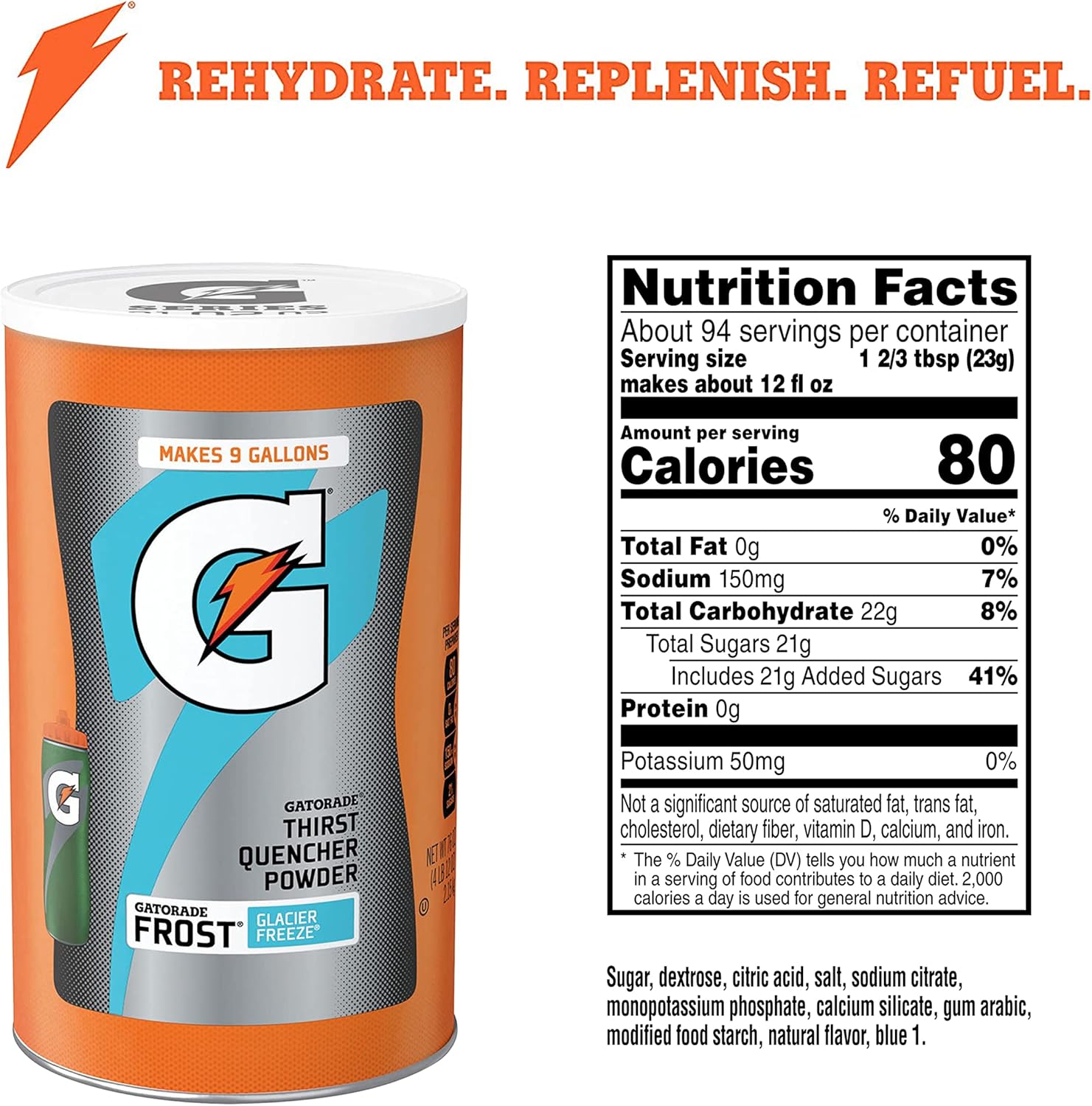 Gatorade G Series Glacier Freeze Frost Thirst Quencher Powder Drink 2.16 kg-1