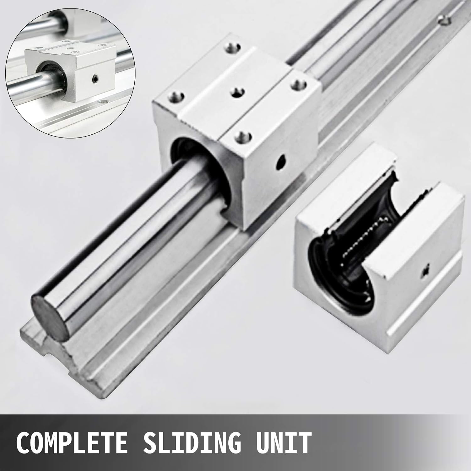 Happybuy SBR20 Linear Rail Set+3 Ballscrew RM1605-350/650/1050mm CNC Set Support Liner Rail+BK/BF12 with BK/BF 12 CNC Kit-5