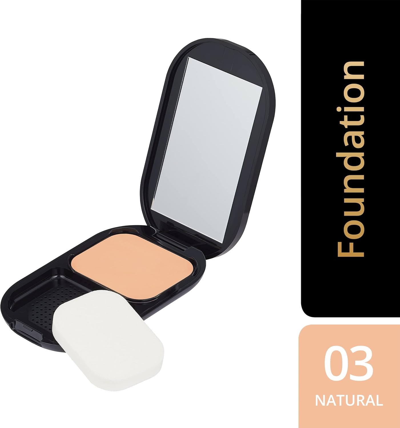 MAX FACTOR - Facefinity Compact Foundation - Up To 8hr Wear - Lightweight, SPF 20, All Day Resistant, Shine Control, Moisturizing - 003 Natural Rose - 10g-3