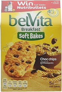 Belvita Breakfast Soft Bakes Choc Chip Biscuits, 250 g, Pack of 6