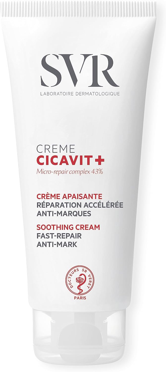 SVR CICAVIT+ Scar Cream, SOS + Wound Healing Treatment for Damaged, Sensitised Skin, Nappy Rash, Chicken Pox, Grazes, Cuts + Tattoo Aftercare - All Ages, 100ml-0