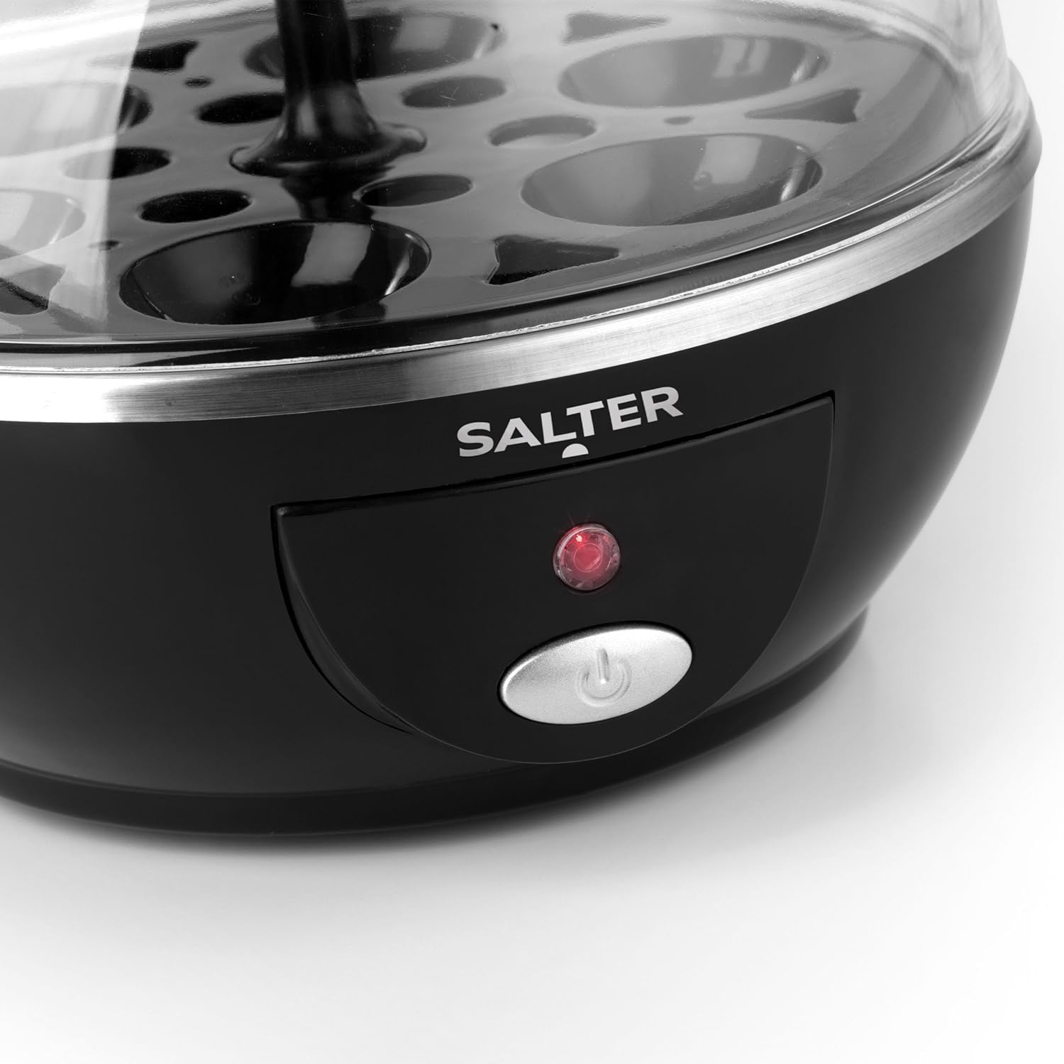 Salter Electric Multi Egg Cooker - 6 Egg Capacity Boiler, Great For Soft Dippy, Hard & Poached Eggs, Includes Measuring Cup, Removable Egg Rack and 2 Poaching Trays, Easy Clean, Compact, 430W-4