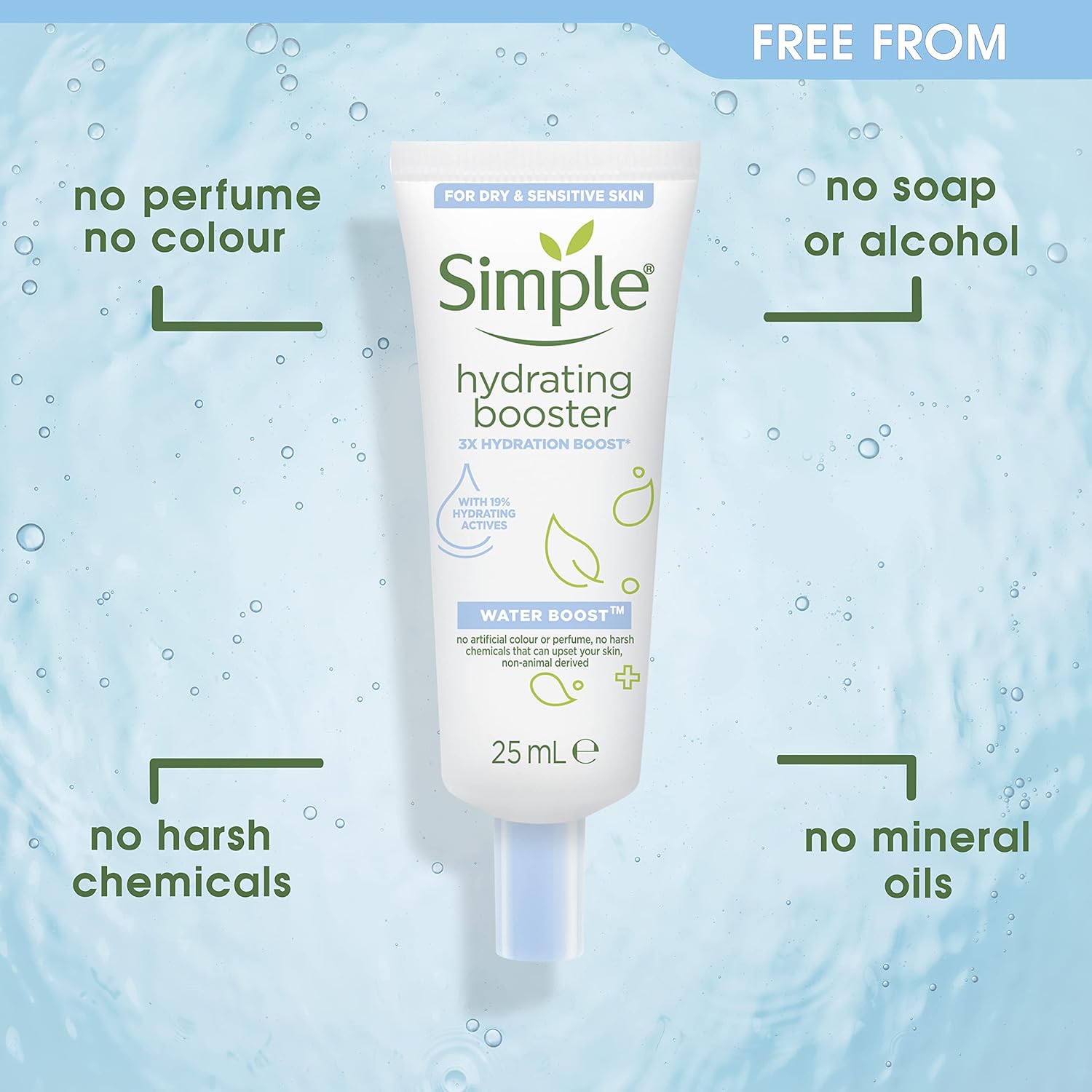 Simple Water Boost Hydrating Booster no harsh chemicals for dehydrated and dry skin 25 ml-1