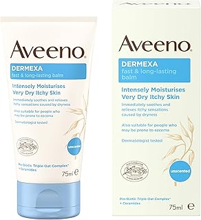 AVEENO® Dermexa Fast & Long-Lasting Balm | Intensely Moisturises Very Dry Itchy Skin | 75ml