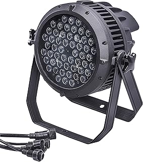 Waterproof Led Par Lights, IP65 DMX Led Par Light Waterproof Disco Lights, RGBW Led Par Can Outdoor DMX Lighting, 54x3w RGBW Led Par Lights for Stage Lighting Wedding Parties