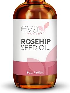 Eva Naturals Pure Rosehip Seed Oil (60 ml)- Natural Face Serum Aids Stretch Mark and Acne Scar Removal - Reduces Inflammation, Boosts Collagen Production for Radiant Skin - Premium Quality, Unrefined