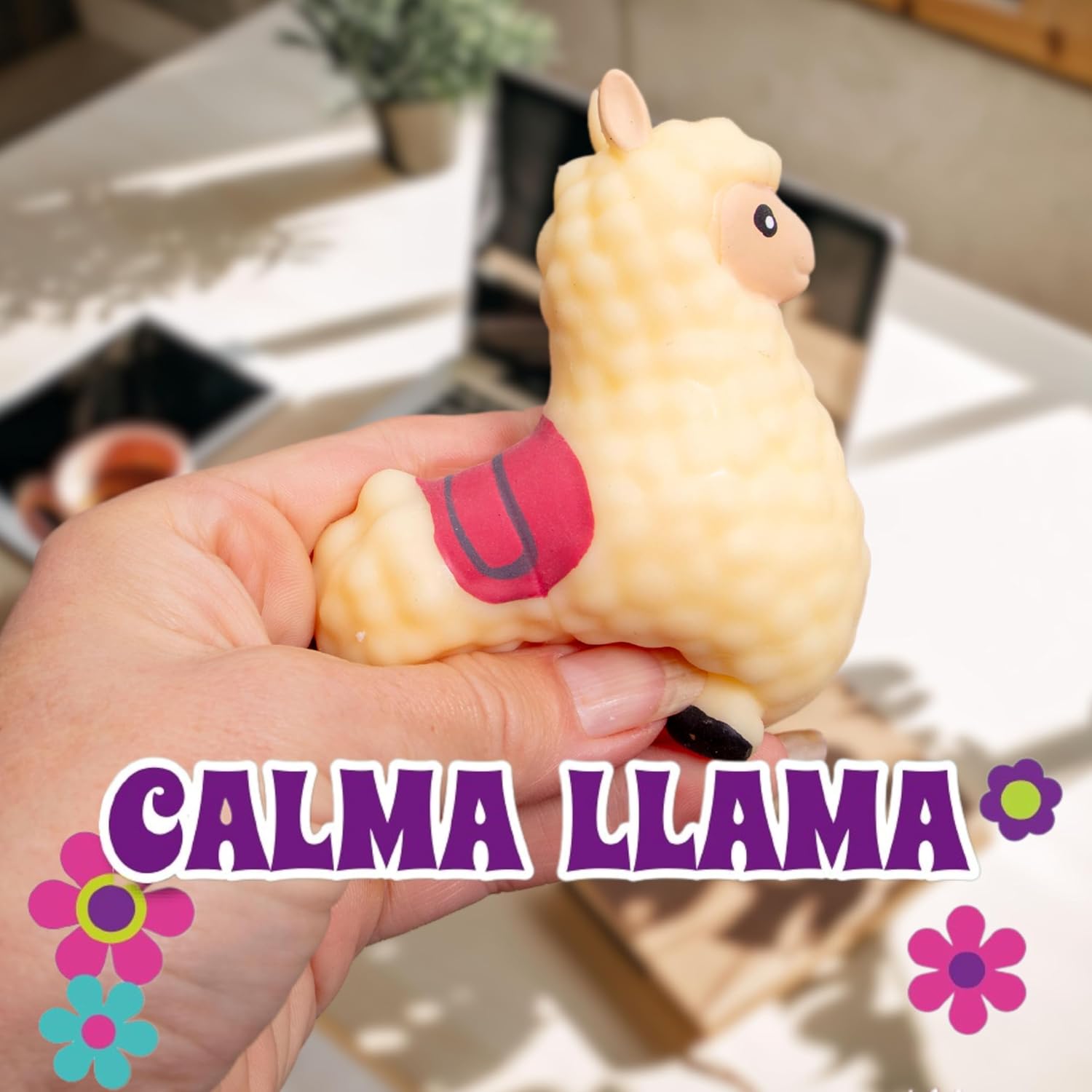 Boxer Gifts Calma Llama Stress Toy - Squishy Fidget Toys & Stress Balls For Adults - Helps With Anxiety Relief - Office Desk Toy Fun Stocking Filler Gifts For Women - Colleagues Secret Santa Gift-5