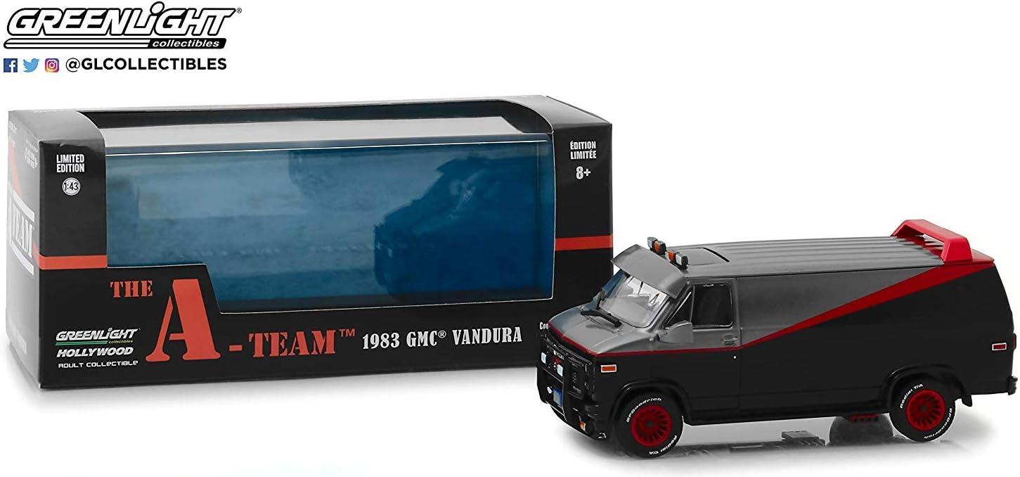 Greenlight Collectibles - 86515 - GMC VANDURA 1983 From A-TEAM Tv Movie 12cm Scale 1/43 - DieCast Model-5