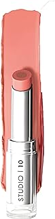 Studio 10 Wake Up & Glow Blush Stick - Long Lasting Lip & Cheek Tint for Lightweight Blush Colour - Cream Blusher for Mature Skin - with Hydrating Hyaluronic Acid Core (Shade - Peach)