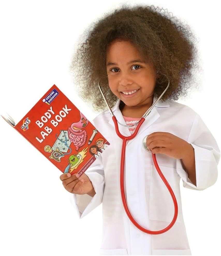 Galt Body Lab -Explore and Discover Biology Science Kit with Stethoscope,Petri-Dishes,Magnifying Glass and More - 14 Science Experiments Set, Educational STEM Toys for Girls and Boys Ages 6 Years Plus-2