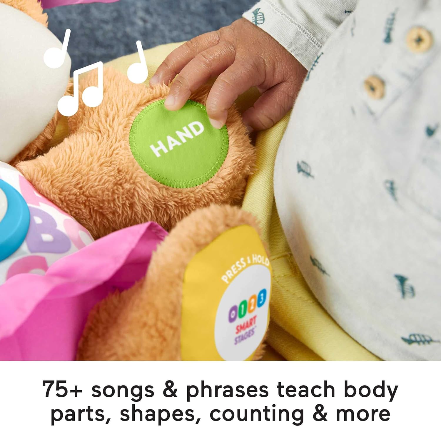 Fisher-Price Laugh & Learn Smart Stages Sis | Interactive Baby Toys 6 - 36 Months | Educational Toys for 1 Year Old Girls and Boys with Music and Lights | 1st Birthday Gifts, UK English Version, FPP51-4