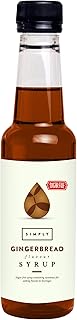 Simply Sugar Free Gingerbread Syrup, Low Calorie, Vegan & Nut Free Flavoured Syrup for Coffee, Cocktails & Baking (250ml)