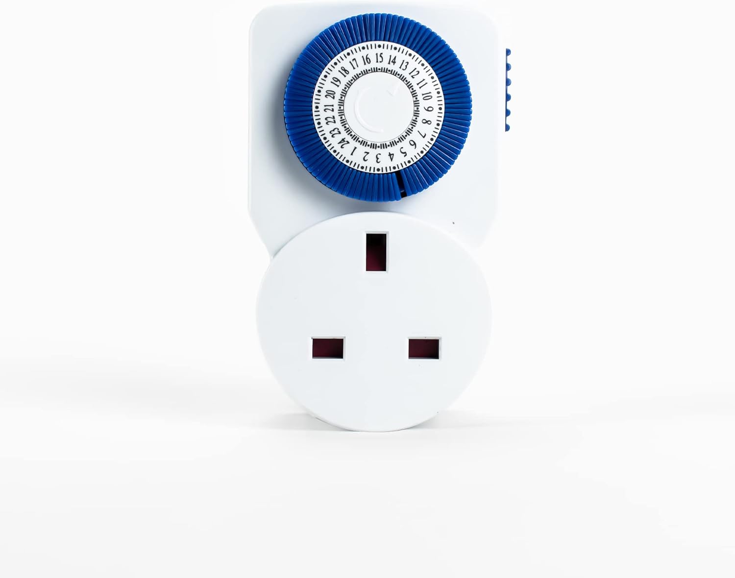 STATUS Timer Switch Mini | 24 Hour Segment Timer Light Switch | White UK Plug | S24HRMINIT6-0