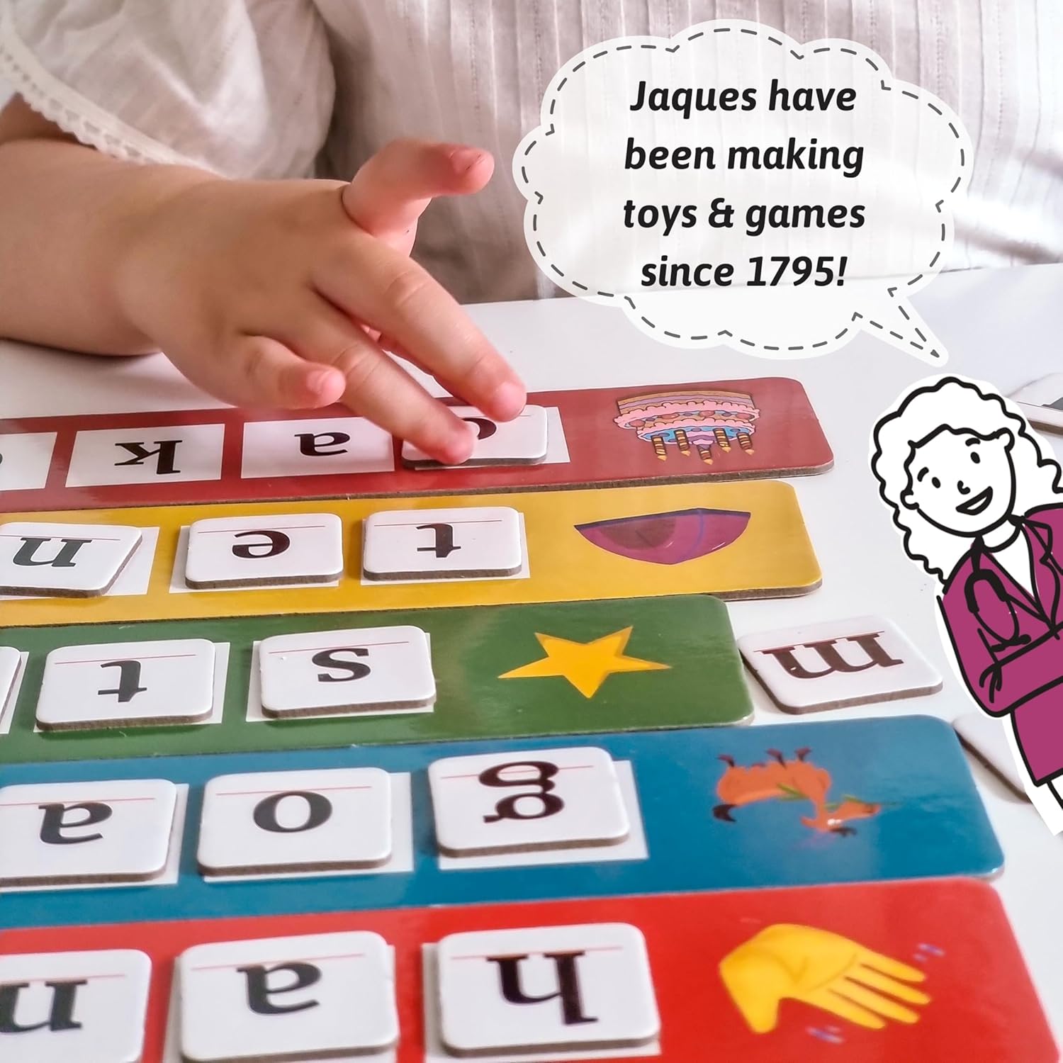 Jaques of London Spelling Phonics Games | Kids Learning Toys | Educational Toys for 3 4 5 year olds | Fun Learning Games for 3 4 5 year olds | Spelling Games Toys & Sets-3