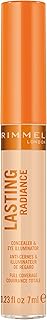 Rimmel Lasting Radiance Full Coverage Concealer and Eye Illuminator, 10 Ivory, 7ml