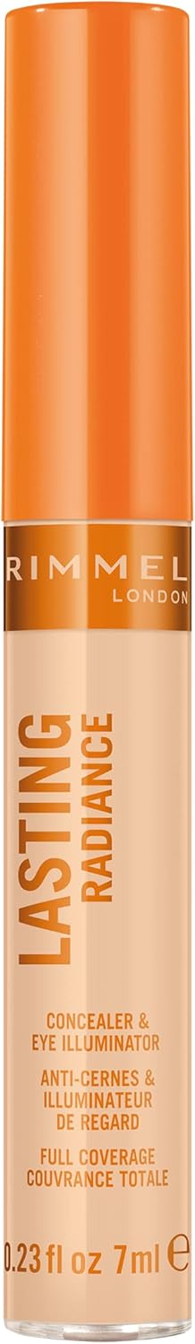 Rimmel Lasting Radiance Full Coverage Concealer and Eye Illuminator, 10 Ivory, 7ml-0