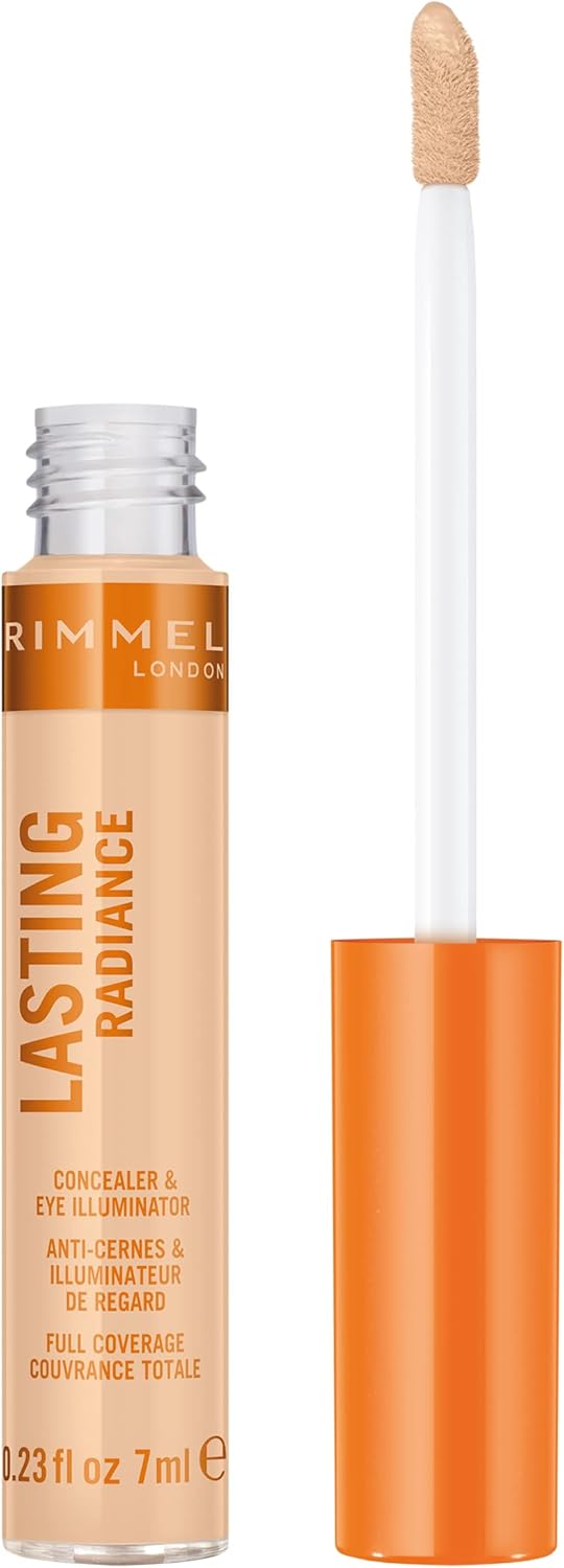 Rimmel Lasting Radiance Full Coverage Concealer and Eye Illuminator, 10 Ivory, 7ml-1