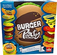 Goliath Games Burger Party, Simple and Fast-Paced Fun Family Game for Kids Aged 6+, Multi-Colour