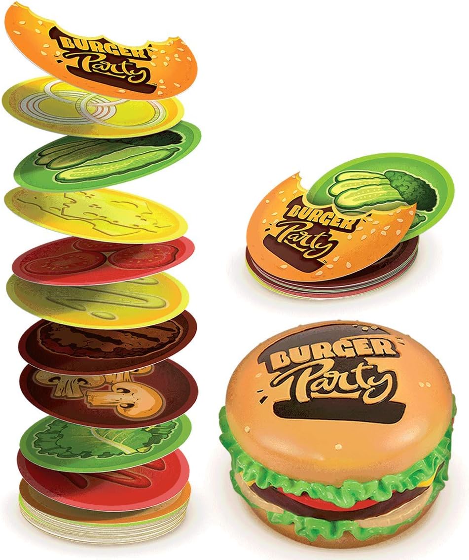 Goliath Games Burger Party, Simple and Fast-Paced Fun Family Game for Kids Aged 6+, Multi-Colour-1