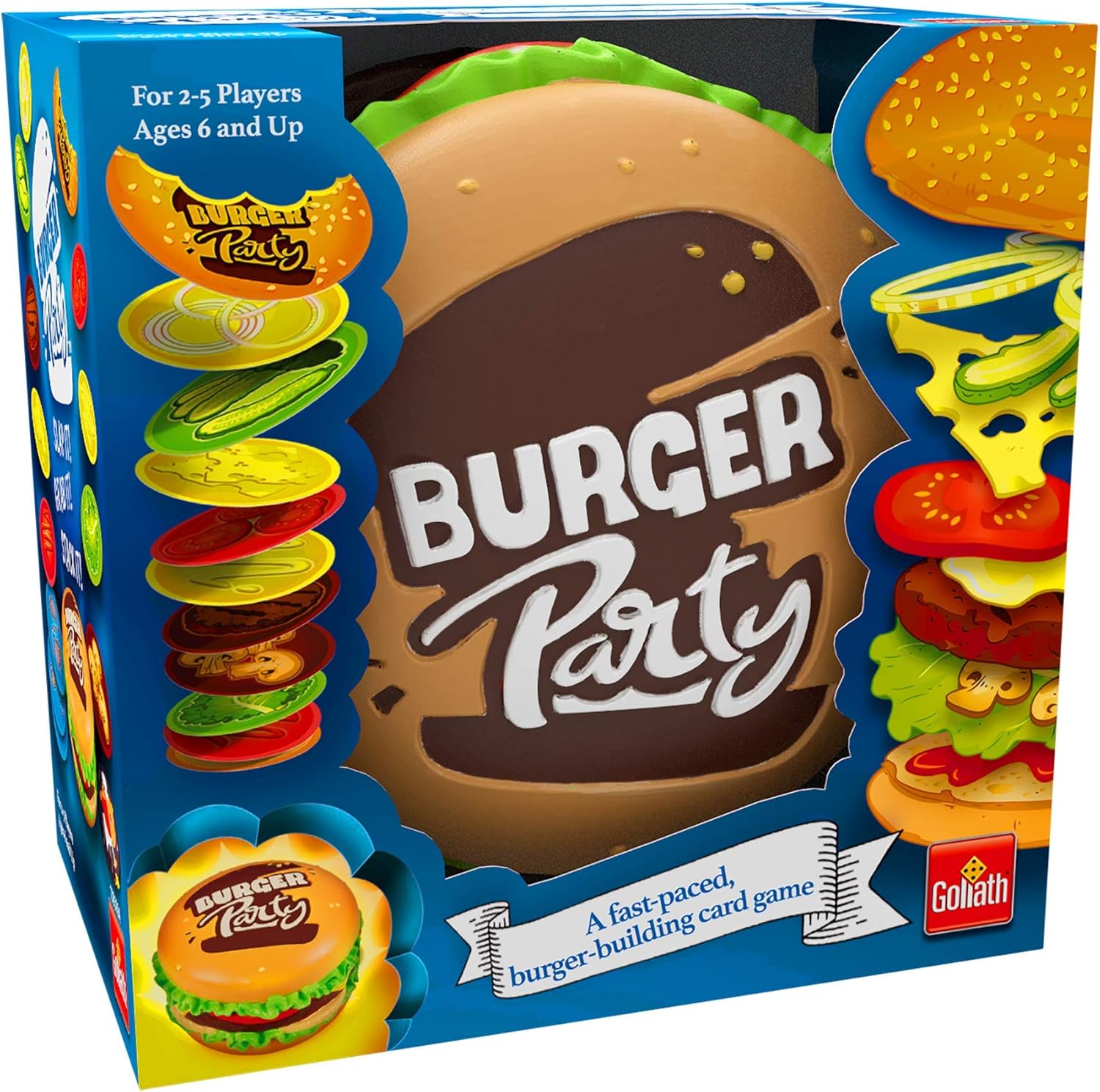 Goliath Games Burger Party, Simple and Fast-Paced Fun Family Game for Kids Aged 6+, Multi-Colour-3