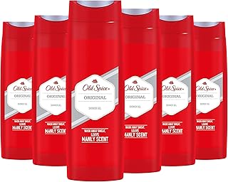 Old Spice Original Shower Gel for Men, Pack of 6 (6 x 400 ml)