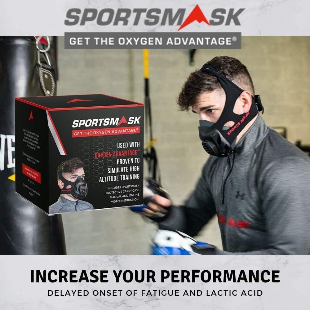 OXYGEN ADVANTAGE SPORTSMASK | Designed by Breathing Expert Patrick McKeown | Altitude Training at Sea Level | Training Mask, Fitness Mask & Sports Mask-0