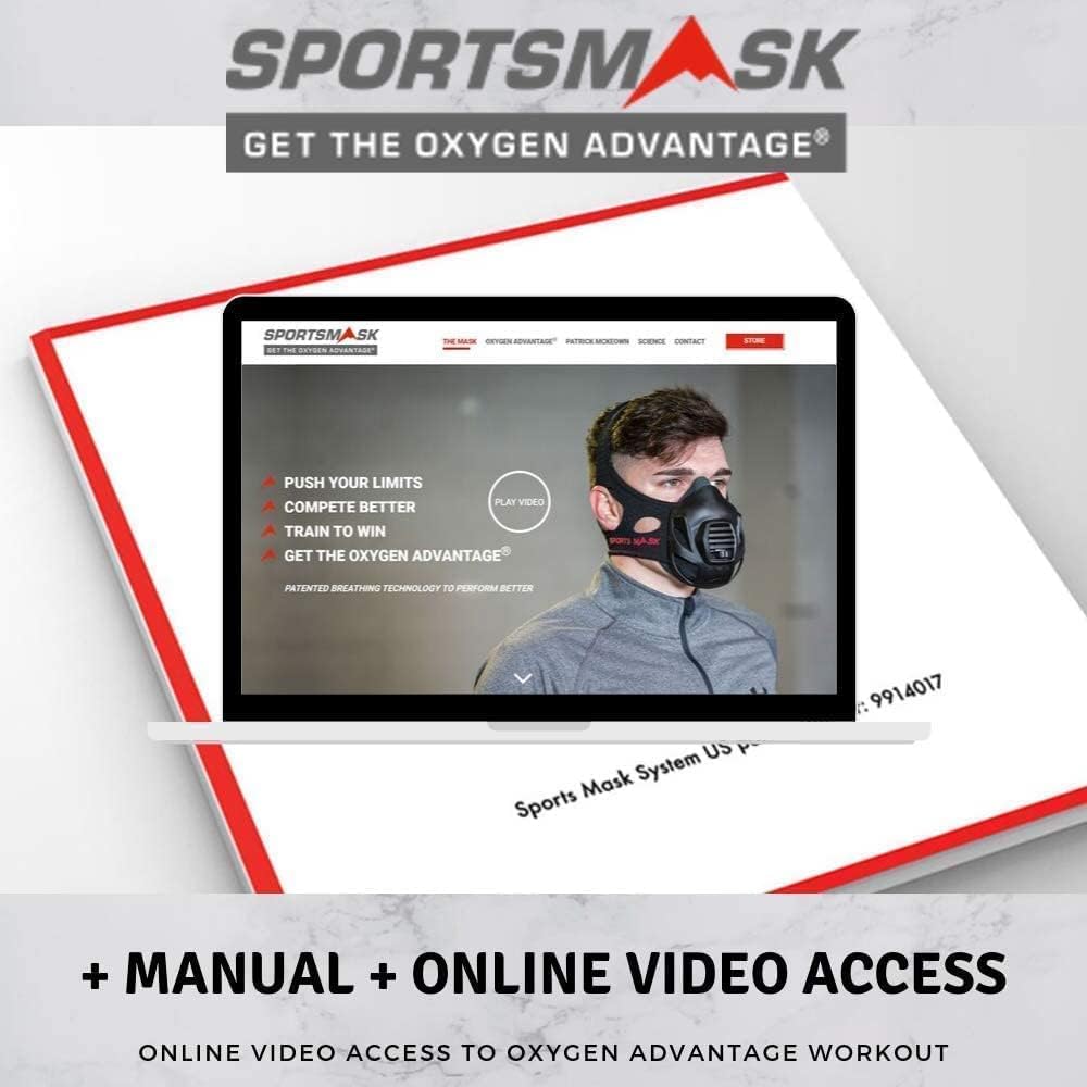 OXYGEN ADVANTAGE SPORTSMASK | Designed by Breathing Expert Patrick McKeown | Altitude Training at Sea Level | Training Mask, Fitness Mask & Sports Mask-3