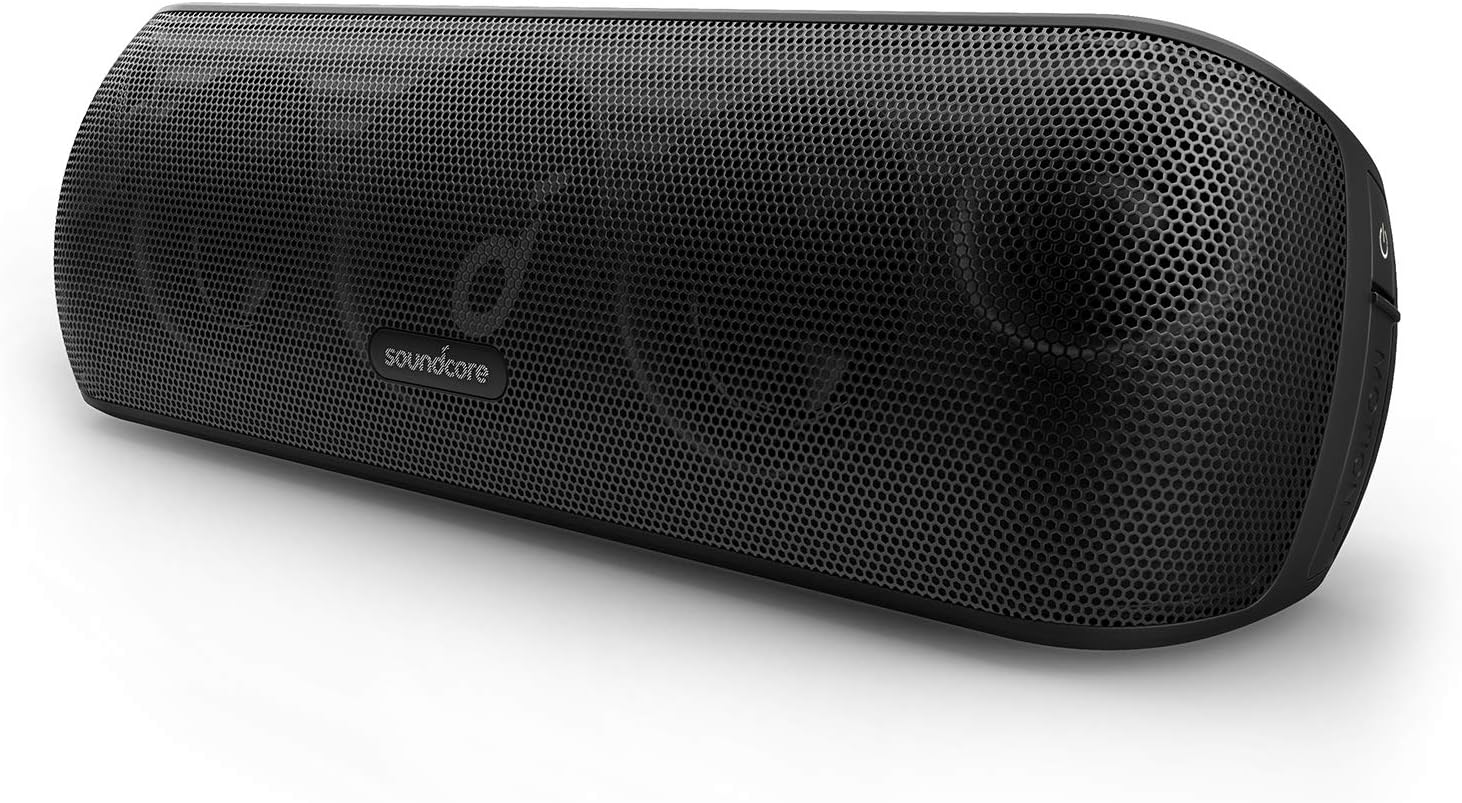 soundcore Motion+ Bluetooth Speaker - Portable, Hi-Res 30W Audio, Enhanced Bass and Treble, Wireless, Customizable EQ, 12H Playtime, IPX7 Waterproof, USB-C, Ideal for Home Office-0