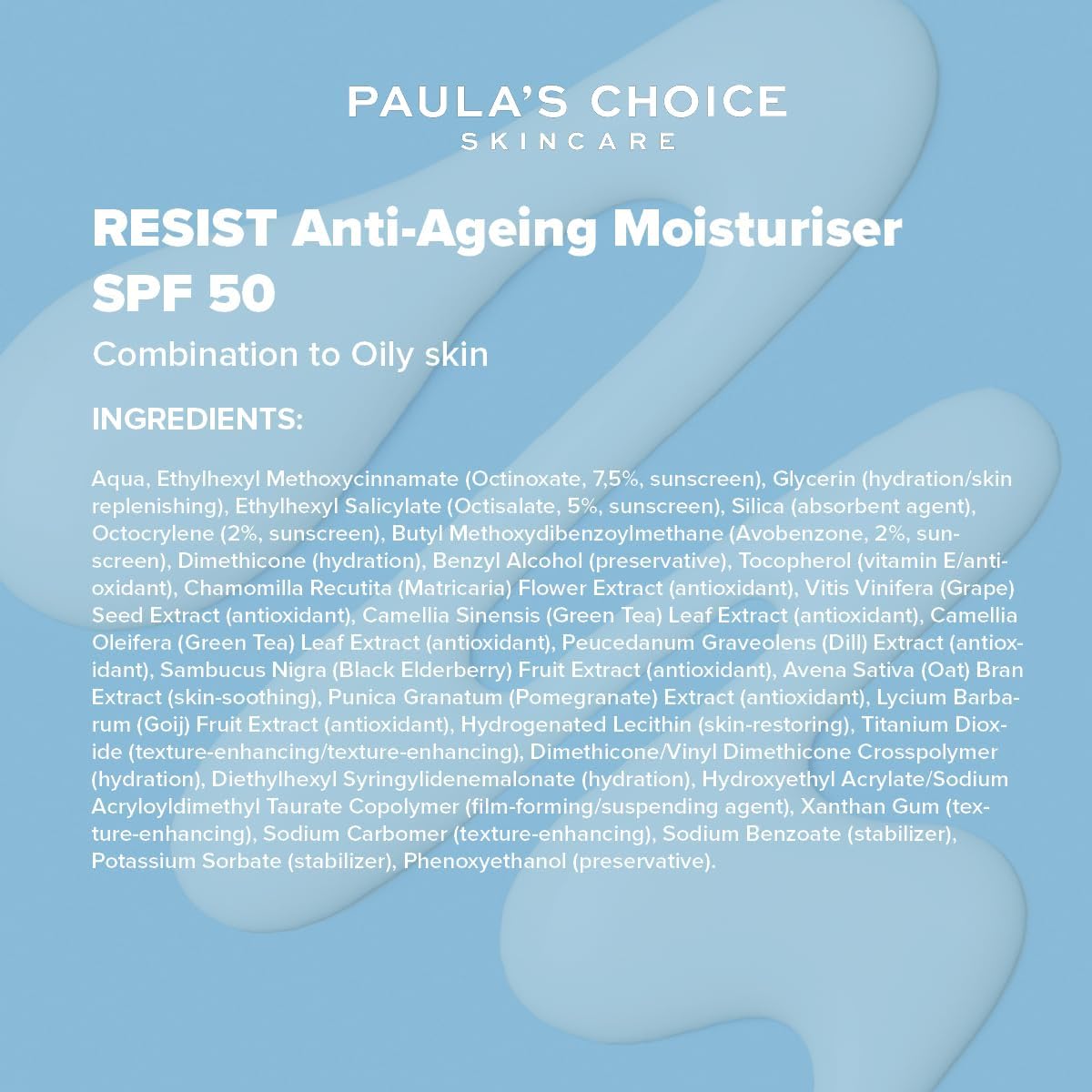 Paula’s Choice RESIST Moisturiser SPF 50 - Day Face Cream - Reduces Blackheads & Brown Spots - Suitable for Acne Prone Skin - with Sun Protection - Combination to Oily Skin - 60 ml-5