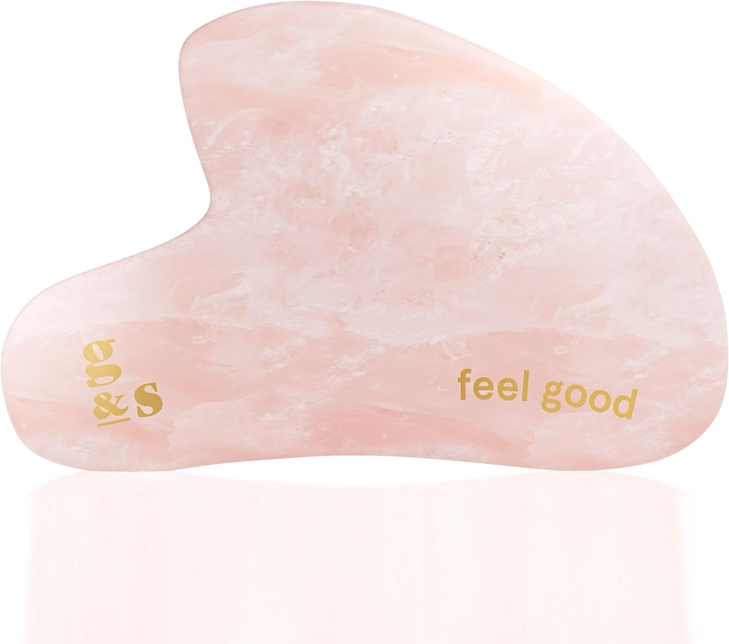 Award Winning Rose Quartz Gua Sha Massage Tool - Guasha Tool for Face - Skincare Gua Sha Stone - Sculpting Jawline, Lymphatic Drainage, Depuffing, Massager - Guasha Facial Tool-3