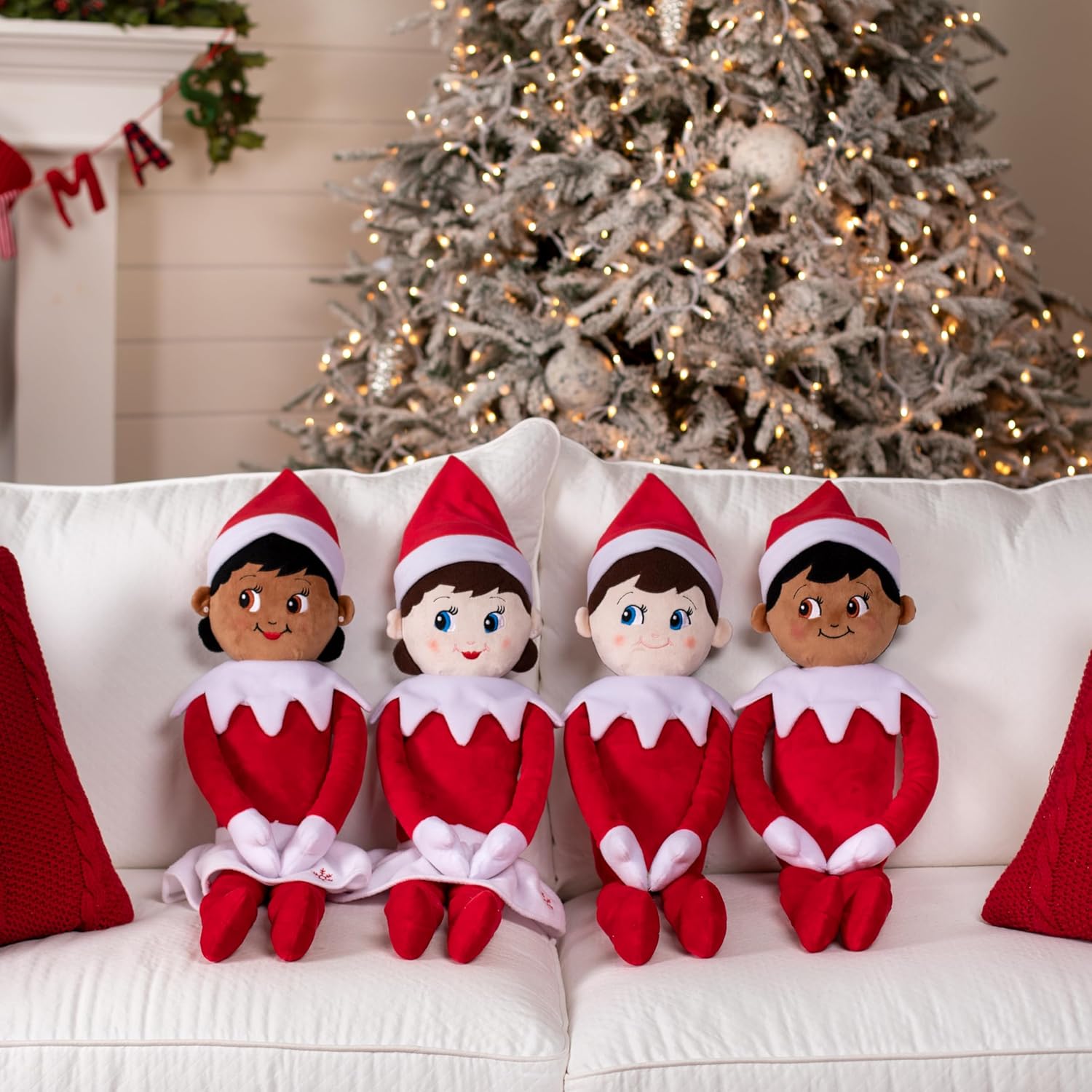 The Elf on the Shelf Plushee Pal Huggables : 27-Inch Premium Plush | Large Cuddly Boy Elf Teddy | Giant Plush Soft Toy Teddies from-3