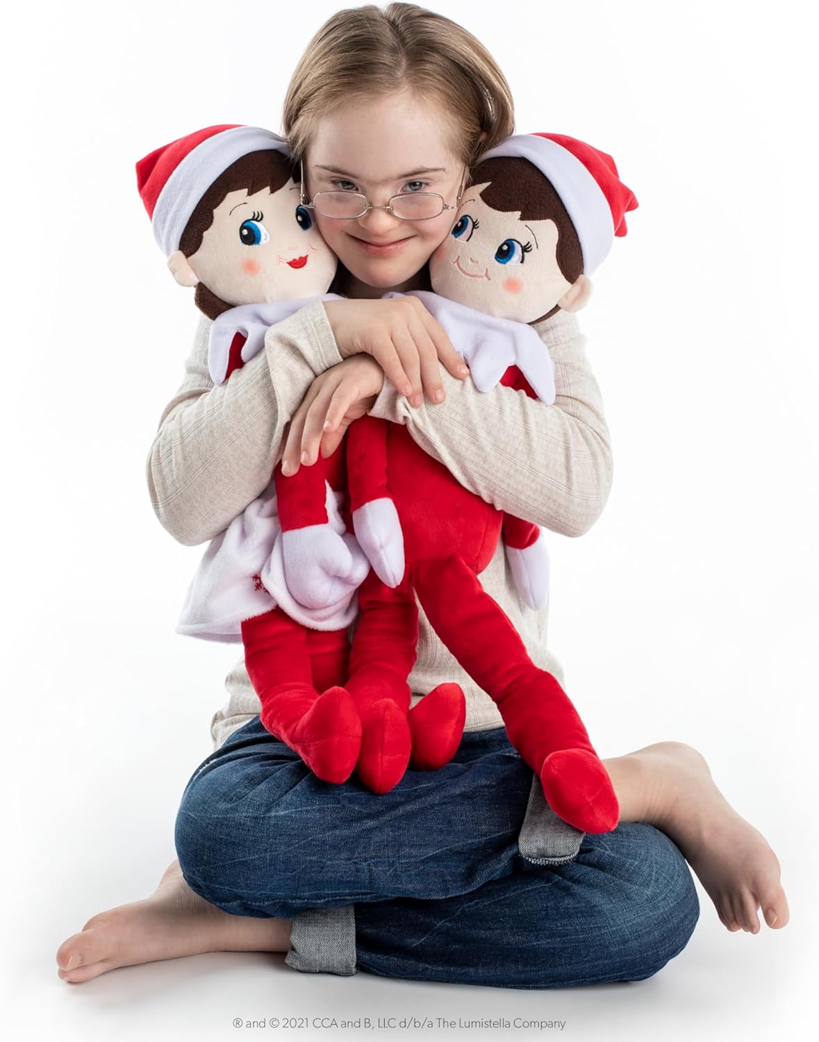 The Elf on the Shelf Plushee Pal Huggables : 27-Inch Premium Plush | Large Cuddly Boy Elf Teddy | Giant Plush Soft Toy Teddies from-4