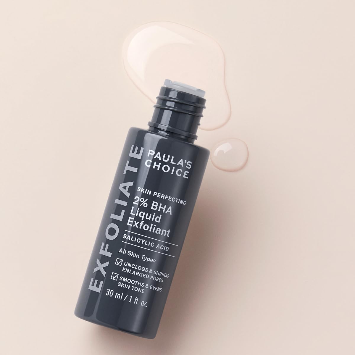 Paula's Choice SKIN PERFECTING 2% BHA Liquid Exfoliant - Face Exfoliating Peel Fights Blackheads & Enlarged Pores - for a Healthy Glow - with Salicylic Acid - Combination & Oily Skin - 30 ml-1